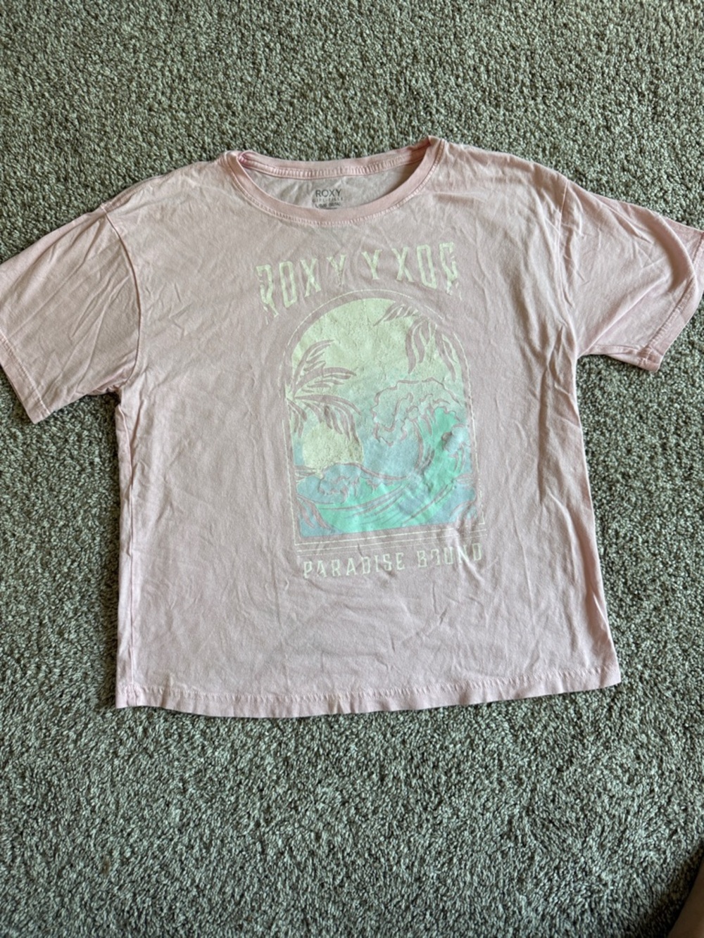 Roxy Pink Short-Sleeve Graphic Tee